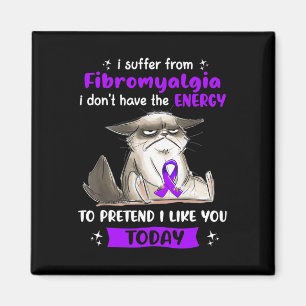 Ich leide unter fibromyalgischer Aufklärungskatze Magnet