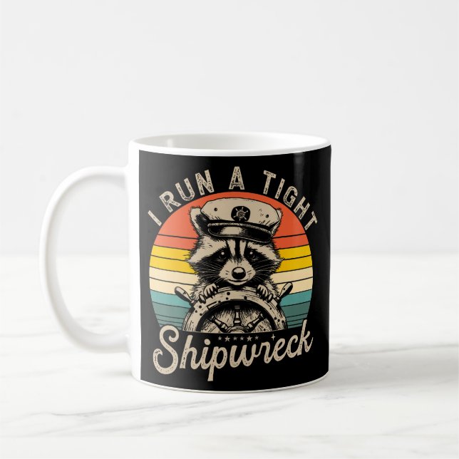 Ich leite ein strenges Schiffswrack Kaffeetasse (Links)