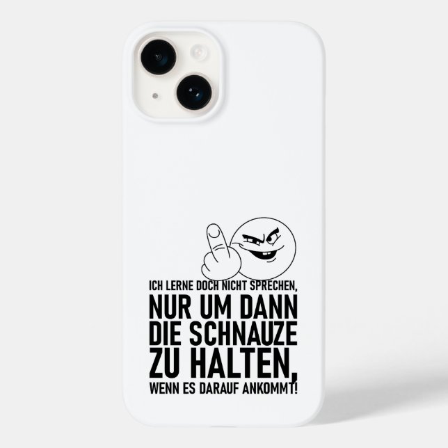 ICH LERNE DOCH NICHT SPRECHEN Case-Mate iPhone 14 HÜLLE (Rückseite)