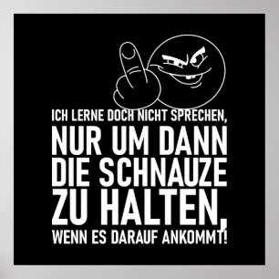 ICH LERNE DOCH NICHT SPRECHEN POSTER