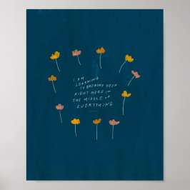 "Ich lerne tief zu atmen." Poster