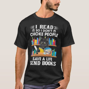 Ich lese also ich nicht Choke Leute Retro Black Ca T-Shirt