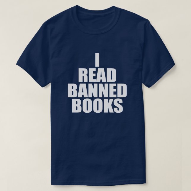 ICH LESE BANNED BOKS T - Shirt (Design vorne)