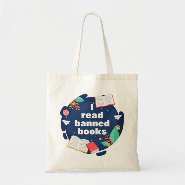 Ich lese Bücherverbote gegen Zensur Tragetasche (Vorne)