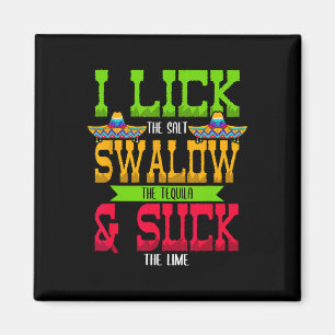 Ich lese das Salz schlucken Tequila Cinco De Mayo Magnet