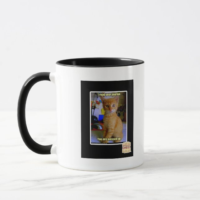Ich lese deine Zeitschrift Tasse (Links)