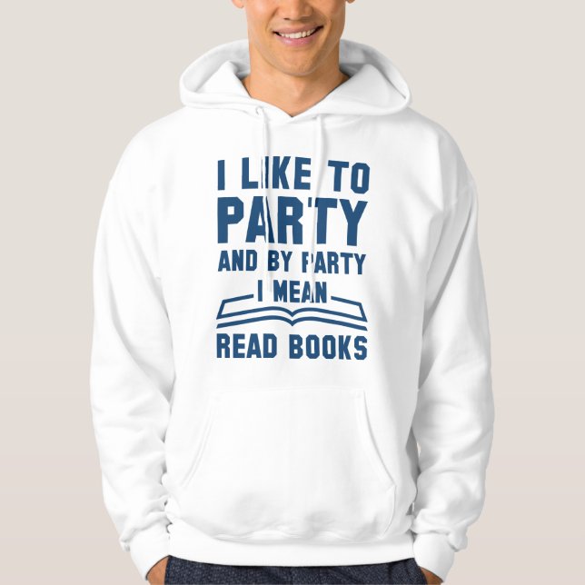 Ich lese Gemein Bücher Hoodie (Vorderseite)