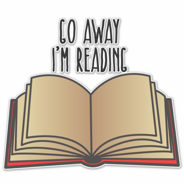 Ich lese gerade das lustige Buch Lover Librarian Aufkleber (Vorderseite)