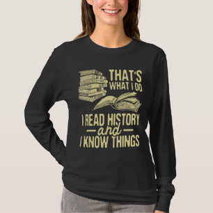 Ich lese Geschichtslehrer Professor T-Shirt