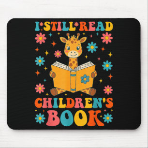 Ich lese Kinderbücher lustige Lesegrafik Mousepad