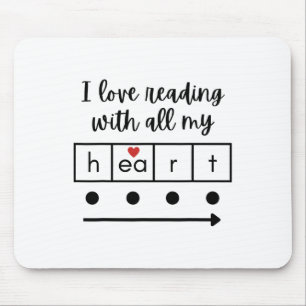Ich lese Liebe mit allen Lehrern der Herzwissensch Mousepad