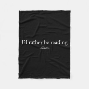 Ich lese lieber Bücherliebhaber lustiges Lesen  Fleecedecke