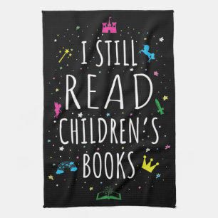 Ich lese noch Kinderbücher I Geschirrtuch