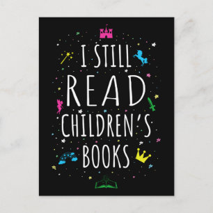 Ich lese noch Kinderbücher I Postkarte