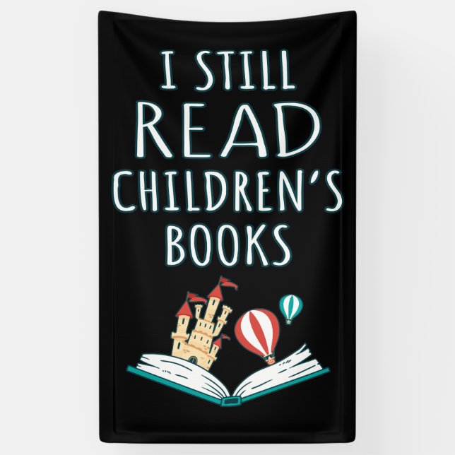Ich lese noch Kinderbücher II Banner (Vertikal)
