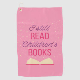 Ich lese noch Kinderbücher III Golfhandtuch