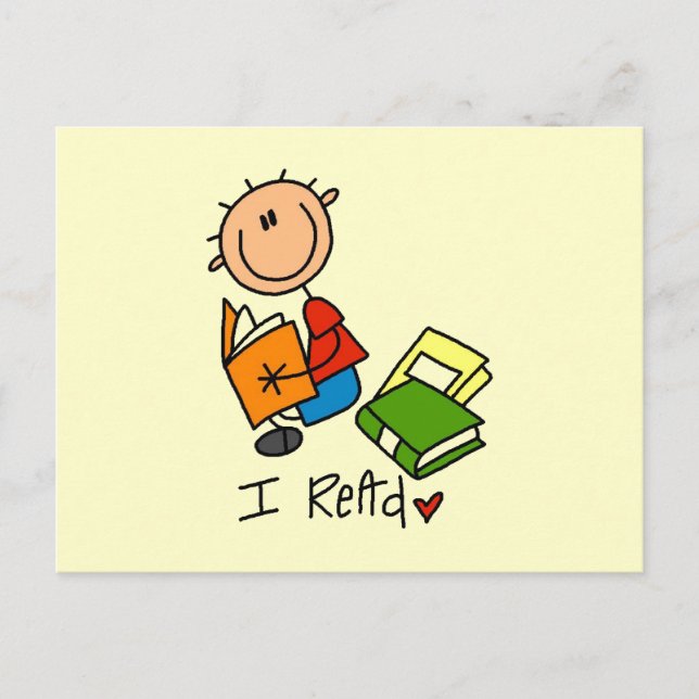 Ich lese postkarte (Vorderseite)