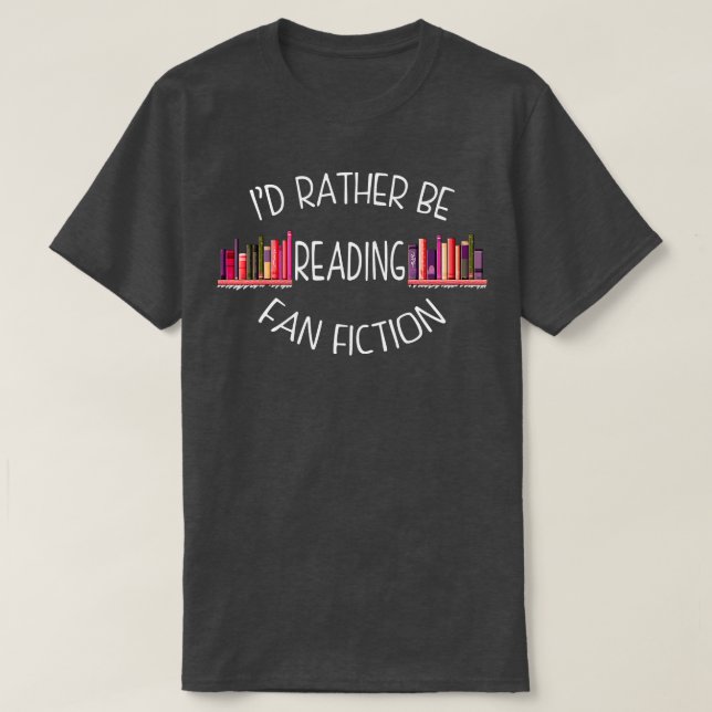 Ich lese stattdessen LüfterFiktion T-Shirt (Design vorne)