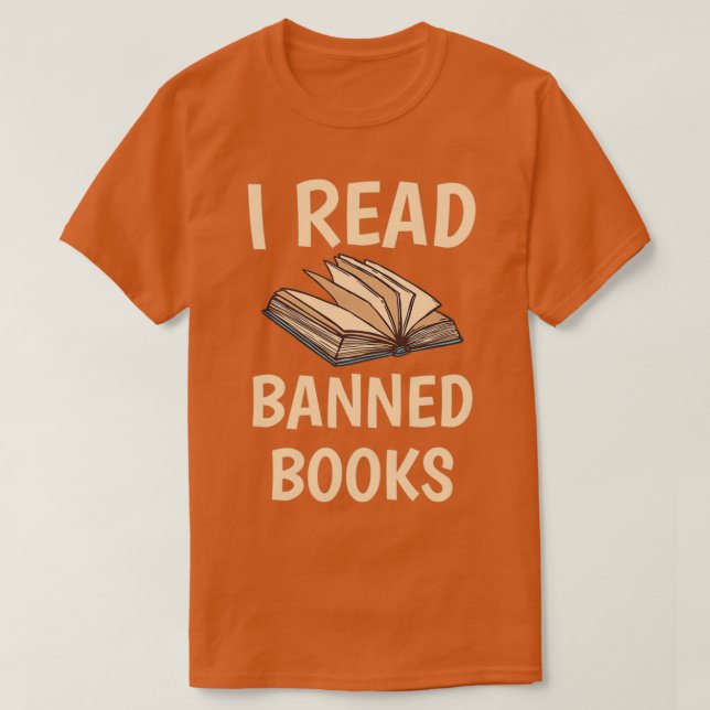 Ich lese verbotene Bücher Aviäre Leser Bibliophile T-Shirt (Design vorne)