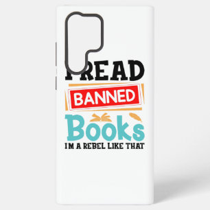 Ich lese verbotene Bücher Bibliothekar Leser Samsung Galaxy Hülle