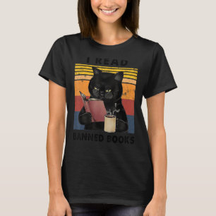 Ich lese verbotene Bücher Buchwürmer Vintage schwa T-Shirt