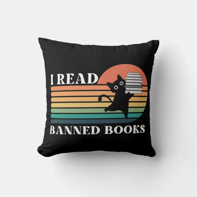 Ich lese verbotene Bücher, die Lover lesen Kissen (Vorderseite)