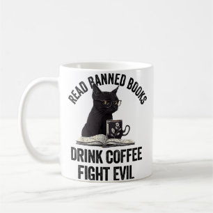 Ich lese verbotene Bücher Liebhaber Buchwurm Liebe Kaffeetasse