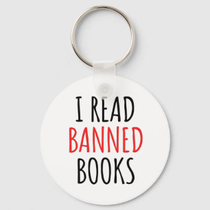 Ich lese verbotene Bücher lustiges Zitat Schlüsselanhänger