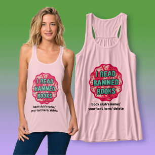 Ich lese verbotene Bücher - Vintages Buch verlänge Tank Top