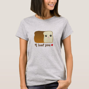Ich lese, wenn Sie kawaii Brot lustige Cartoon Ess T-Shirt
