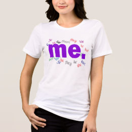 ich. (LGBT Gay Lesbian Transgender) Tri-Blend Shirt