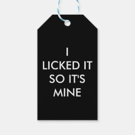 ICH LICKTE ES, ALSO IST ES MEIN GESCHENKANHÄNGER