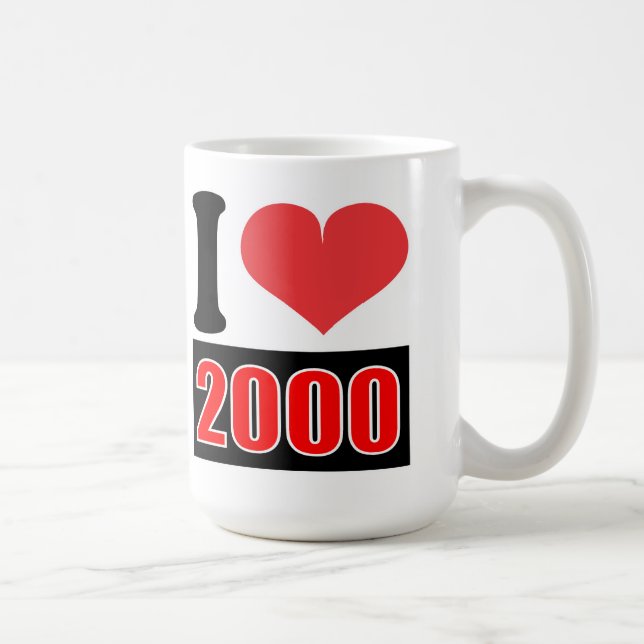 Ich liebe 2000 - Tassen (Rechts)