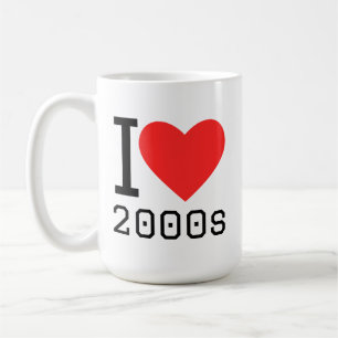 Ich liebe 2000er kaffeetasse