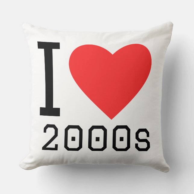Ich liebe 2000er kissen (Vorderseite)