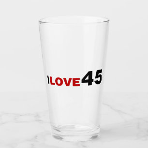 Ich liebe 45 glas