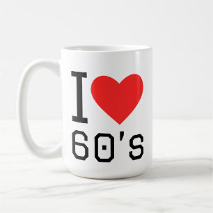 Ich liebe 60er kaffeetasse