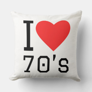 Ich liebe 70er kissen