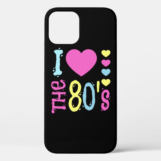 Ich Liebe 80er Disco-Kostüm Case-Mate iPhone Hülle (Rückseite)