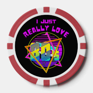 ICH LIEBE 80ER POKERCHIPS