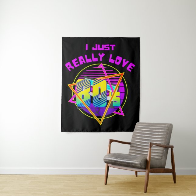 ICH LIEBE 80ER WANDTEPPICH (Beispiel)