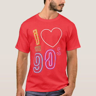 ich liebe 90er Retro Old School T-Shirt