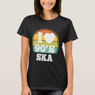 Ich Liebe 90er Ska Punk Rock Music 90er Party Konz T-Shirt