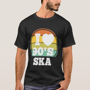 Ich Liebe 90er Ska Punk Rock Music 90er Party Konz T-Shirt