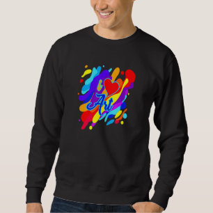Ich Liebe Abstrakter Kunstlehrer Künstler, die Män Sweatshirt