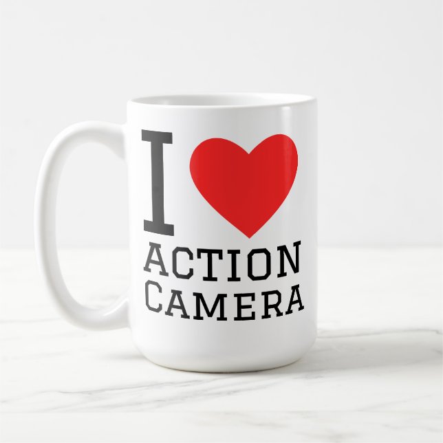 Ich liebe Action-Kamera Kaffeetasse (Links)