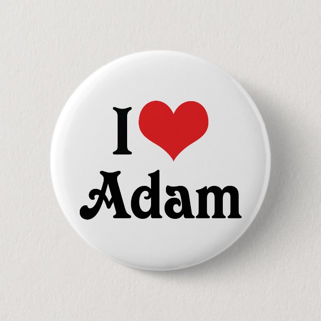 Ich liebe Adam Button (Vorderseite)