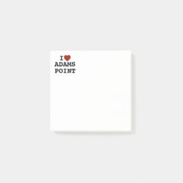 Ich liebe Adams Point Post-It Notizen