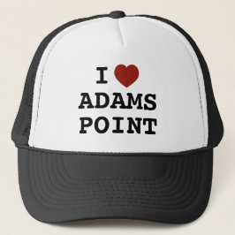Ich liebe Adams Point Trucker Hut Truckerkappe