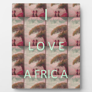 Ich liebe Afrika – Kulturlandschaftsmuster Fotoplatte